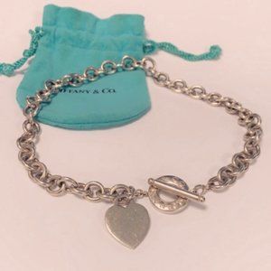 Authentic Tiffany & Co. Heart Tag Toggle Necklace